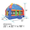 Image of POGO Commercial Bouncers 22' x 22' Big Bubba Giant Rainbow Bounce House with Blower by POGO 754972328296 2084