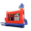 Image of 16'H Red, White and Blue Marble Deluxe Inflatable Castle Bounce House Slide Combo w/ Blower by POGO 2010