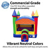 Image of POGO Inflatable Bouncers 10'H Compact Kids Rainbow Bounce House with Blower by POGO 754972354868 1891 10'H Compact Kids Rainbow Bounce House with Blower by POGO SKU# 1891