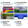 Image of POGO Inflatable Bouncers 11.5'H Crossover Rainbow Inflatable Bounce House Side Slide Combo with Blower, Backyard Party Package by POGO 754972316996 5520 11.5'H Crossover Rainbow Bounce House Side Slide Combo Blower