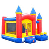 Image of POGO Inflatable Bouncers 11.5'H Crossover Rainbow Inflatable Bounce House Side Slide Combo with Blower, Backyard Party Package by POGO 754972316996 5520 11.5'H Crossover Rainbow Bounce House Side Slide Combo Blower