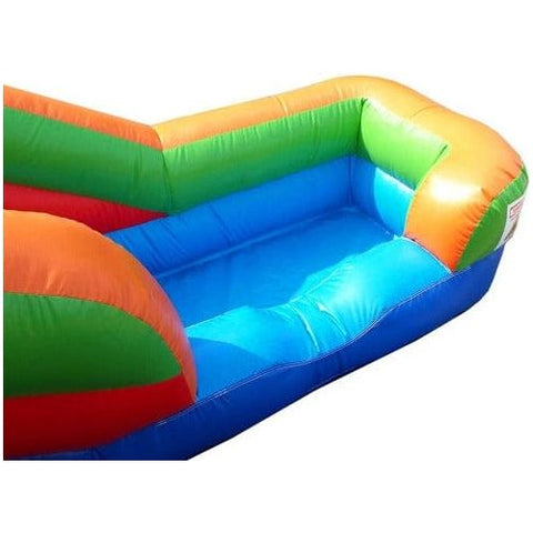 POGO Inflatable Bouncers 11'H Crossover Rainbow Double Water Slide Bounce House with Blower, Backyard Party Package by POGO 754972361064 5516 11'H Crossover Rainbow Double Water Slide Bounce House with Blower