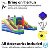 Image of POGO Inflatable Bouncers 11'H Crossover Sports Double Water Slide Bounce House with Blower, Backyard Party Package by POGO 754972370233 5518 11'H Crossover Sports Double Water Slide Bounce House with Blower
