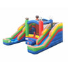 Image of POGO Inflatable Bouncers 11'H Crossover Sports Double Water Slide Bounce House with Blower, Backyard Party Package by POGO 754972370233 5518 11'H Crossover Sports Double Water Slide Bounce House with Blower