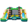 Image of POGO Inflatable Bouncers 11'H Crossover Tropical Double Water Slide Bounce House with Blower, Backyard Party Package by POGO 754972355049 5519 11'H Crossover Tropical Double Water Slide Bounce House Blower