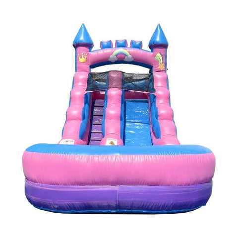 POGO Inflatable Bouncers 12'H Crossover Pink Unicorn Inflatable Water Slide by POGO 840344502996 6169