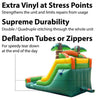 Image of POGO Inflatable Bouncers 12'H Crossover Tropical Inflatable Water Slide with Blower, Backyard Party Package by POGO 754972325134 5514 12'H Crossover Tropical Water Slide with Blower Backyard Party Package