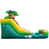 Image of POGO Inflatable Bouncers 12'H Crossover Tropical Inflatable Water Slide with Blower, Backyard Party Package by POGO 754972325134 5514 12'H Crossover Tropical Water Slide with Blower Backyard Party Package