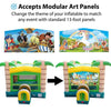 Image of POGO Inflatable Bouncers 12'H Modular Tropical Inflatable Bounce House with Blower and Jungle Art Panel by POGO 1988 12'H Modular Tropical Bounce House with Blower and Jungle Art Panel