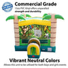 Image of POGO Inflatable Bouncers 12'H Modular Tropical Inflatable Bounce House with Blower and Jungle Art Panel by POGO 1988 12'H Modular Tropical Bounce House with Blower and Jungle Art Panel