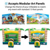 Image of POGO Inflatable Bouncers 12'H Modular Tropical Inflatable Bounce House with Blower by POGO 754972336581 3 12'H Modular Tropical Inflatable Bounce House with Blower SKU# 3