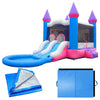 Image of POGO Inflatable Bouncers 13.5'H Crossover Pink Dual Lane Bounce House Slide with Pool with Blower, Backyard Party Package by POGO 754972302715 5525 13.5'H Crossover Pink Dual Lane Bounce House Slide Pool BlowerBackyard