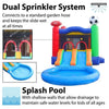 Image of POGO Inflatable Bouncers 13.5'H Crossover Sports Dual Lane Bounce House Slide with Pool with Blower, Backyard Party Package by POGO 754972302739 5512 13.5'H Crossover Sports Dual Lane Bounce House Slide Pool Backyard
