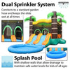 Image of POGO Inflatable Bouncers 13.5'H Crossover Tropical Dual Lane Bounce House Slide with Pool with Blower, Backyard Party Package by POGO 754972305945 5522 13.5'H Crossover Tropical Dual Lane Bounce House Slide Pool Blower
