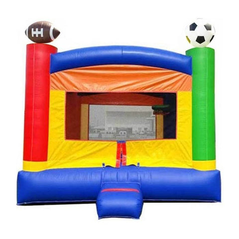 POGO Inflatable Bouncers 13'H Crossover Sports Bounce House with Blower, Backyard Party Package by POGO 781880284109 5505 Crossover Sports Bounce House with Blower, Backyard Party Package POGO SKU# 5505