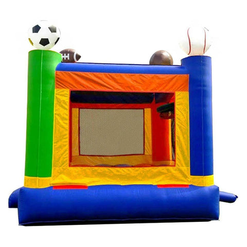 POGO Inflatable Bouncers 13'H Crossover Sports Bounce House with Blower, Backyard Party Package by POGO 781880284109 5505 Crossover Sports Bounce House with Blower, Backyard Party Package POGO SKU# 5505