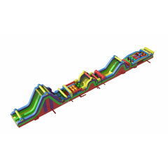 POGO Inflatable Bouncers 130' Retro GIANT 4-Piece Obstacle Course by POGO 754972360692 592 130' Retro GIANT 4-Piece Obstacle Course by POGO by POGO SKU# 592