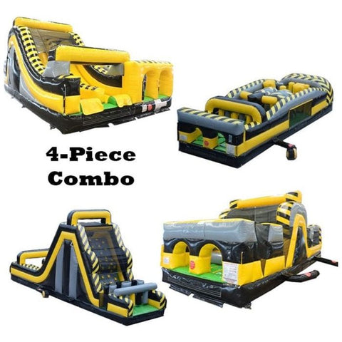 POGO Inflatable Bouncers 130' Venom GIANT 4-Piece Radical Obstacle Course Climb by POGO 781880283898 621