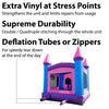 Image of POGO Inflatable Bouncers 14 1/2'H Crossover Pink Bounce House Slide Combo with Wet Pool Attachment and Blower, Backyard Party Package by POGO 754972336444 5529 14 1/2' Bounce Combo w Pool Attachment & Blower Backyard Party Package