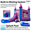 Image of POGO Inflatable Bouncers 14 1/2'H Crossover Pink Bounce House Slide Combo with Wet Pool Attachment and Blower, Backyard Party Package by POGO 754972336444 5529 14 1/2' Bounce Combo w Pool Attachment & Blower Backyard Party Package