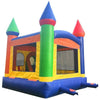 Image of POGO Inflatable Bouncers 14 1/2'H Crossover Rainbow Bounce House Slide Combo with Blower, Backyard Party Package by POGO 754972311588 5527 14 1/2'H Crossover Bounce House Combo w/ Blower Backyard Party Package