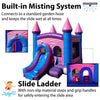 Image of POGO Inflatable Bouncers 14.5'H Crossover Pink Bounce House and Slide Combo with Blower, Backyard Party Package by POGO 754972311601 5526 14.5'H Crossover Pink Bounce House Slide Combo Blower Backyard Party