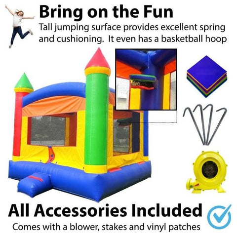 POGO Inflatable Bouncers 14.5' H Crossover Rainbow Bounce House, Backyard Party Package by POGO $1,062.49 5504 14.5'H Crossover Rainbow Bounce House Backyard Party Package POGO 5504