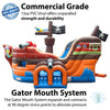 Image of POGO Inflatable Bouncers 14'H Deluxe Pirate Ship Bounce House and Slide Combo with Blower by POGO 754972361040 19 14' Deluxe Pirate Ship Bounce House and Slide Combo Blower by POGO
