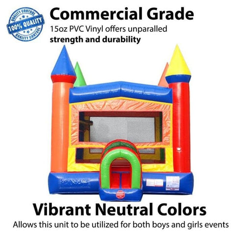 POGO Inflatable Bouncers 15.5'H Rainbow Modular Bounce House with Blower by POGO 781880234951 6998-1893 15.5'H Rainbow Modular Bounce House with Blower by POGO SKU# 6998
