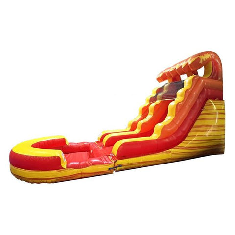 POGO Inflatable Bouncers 15'H Crossover Fire Marble Inflatable Water Slide with Blower and Pool by POGO 840344503146 6250 15'H Crossover Fire Marble Inflatable Water Slide Blower Pool POGO
