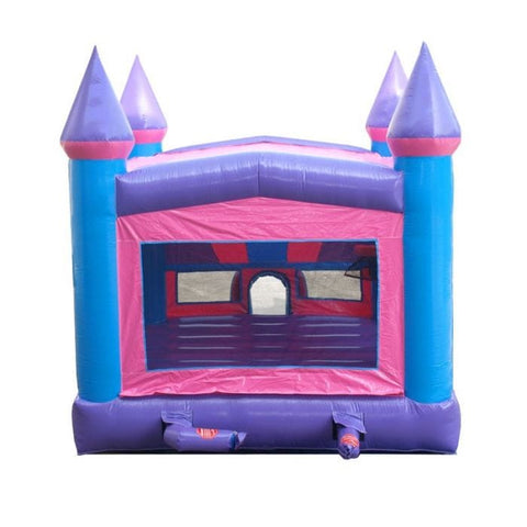 POGO Inflatable Bouncers 15'H Modular Pink Inflatable Bounce House with Blower and Princess Art Panel by POGO 754972336529 1986 15' Modular Pink Inflatable Bounce House w Blower & Princess Art Panel