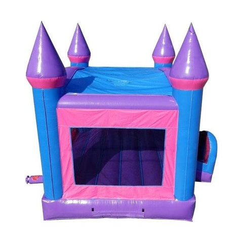 POGO Inflatable Bouncers 15'H Modular Pink Inflatable Bounce House with Blower and Princess Art Panel by POGO 754972336529 1986 15' Modular Pink Inflatable Bounce House w Blower & Princess Art Panel