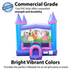 Image of POGO Inflatable Bouncers 15'H Modular Pink Inflatable Bounce House with Blower and Princess Art Panel by POGO 754972336529 1986 15' Modular Pink Inflatable Bounce House w Blower & Princess Art Panel