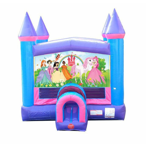 POGO Inflatable Bouncers 15'H Modular Pink Inflatable Bounce House with Blower and Princess Art Panel by POGO 754972336529 1986 15' Modular Pink Inflatable Bounce House w Blower & Princess Art Panel