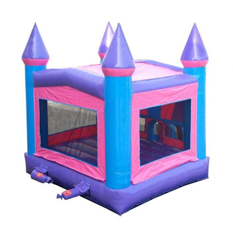 POGO Inflatable Bouncers 15'H Modular Pink Inflatable Bounce House with Blower and Princess Art Panel by POGO 754972336529 1986 15' Modular Pink Inflatable Bounce House w Blower & Princess Art Panel