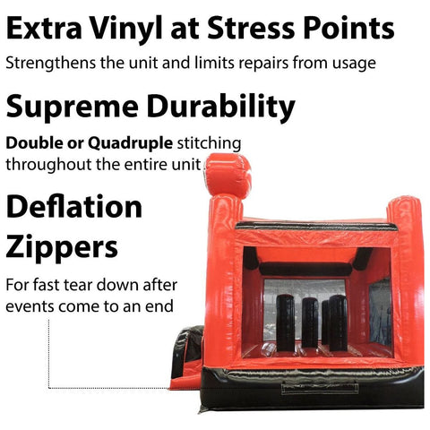 POGO Inflatable Bouncers 15'H Ninja Attack Inflatable Bounce House with Blower by POGO 754972354875 2072-4 15'H Ninja Attack Inflatable Bounce House with Blower by POGO SKU# 2072
