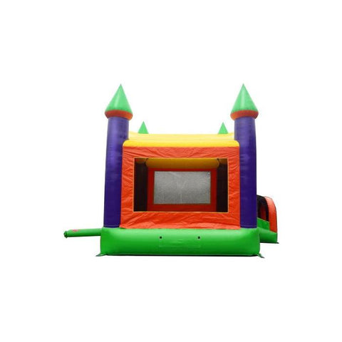 POGO Inflatable Bouncers 15'H Orange Castle Inflatable Bounce House with Blower by POGO 754972372473 1950 15'H Orange Castle Inflatable Bounce House with Blower by POGO 1950