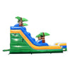 Image of POGO Inflatable Bouncers 15'H Tropical Green Marble Inflatable Water Slide with Blower by POGO 781880209454 6133