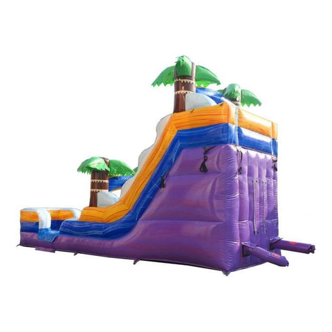POGO Inflatable Bouncers 15'H Tropical Purple Marble Inflatable Water Slide with Blower by POGO 754972382427 6134
