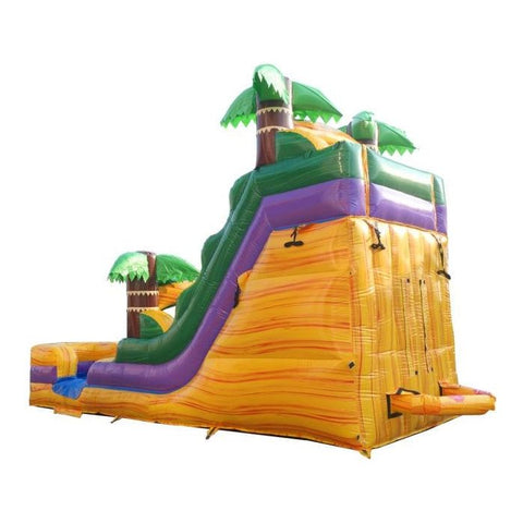 POGO Inflatable Bouncers 15'H Tropical Yellow Marble Inflatable Water Slide with Blower by POGO 781880209461 6132