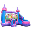 Image of POGO Inflatable Bouncers 16'H Modular Pink Castle Water Slide Bounce House Combo with Blower and Princess Art Panel by POGO 781880221906 1989 16'H Pink Castle Combo w/ Blower Princess Art Panel by POGO SKU#1989