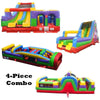 Image of POGO Inflatable Bouncers 19'H Retro GIANT 4-Piece Radical Obstacle Course by POGO 781880221883 604 19'H Retro GIANT 4-Piece Radical Obstacle Course by POGO SKU# 604
