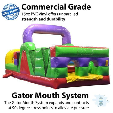 POGO Inflatable Bouncers 19'H Retro MAMMOTH 6-Piece Obstacle Course by POGO 754972360791 607-19 19'H Retro MAMMOTH 6-Piece Obstacle Course by POGO SKU# 607-19