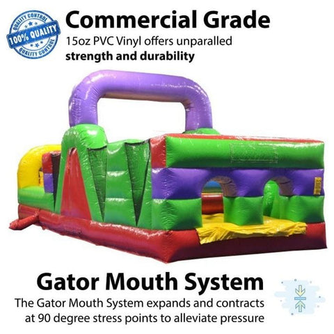 POGO Inflatable Bouncers 19'H Retro MAMMOTH 6-Piece Obstacle Course by POGO 754972360791 607-19 19'H Retro MAMMOTH 6-Piece Obstacle Course by POGO SKU# 607-19