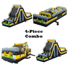 POGO Inflatable Bouncers 19'H Venom GIANT 4-Piece 7E Obstacle Course Double Climb by POGO 754972360852 613