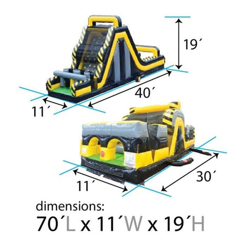 POGO Inflatable Bouncers 19'H Venom SUPER 2-Piece Obstacle Course Climb by POGO 754972360838 610 19'H Venom SUPER 2-Piece Obstacle Course Climb by POGO SKU# 610