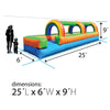 Image of POGO Inflatable Bouncers 25'L Crossover Rainbow Slip n Slide with Blower, Backyard Party Package by POGO 781880284086 5515 25'L Crossover Rainbow Slip n Slide Blower Backyard Party POGO #5515