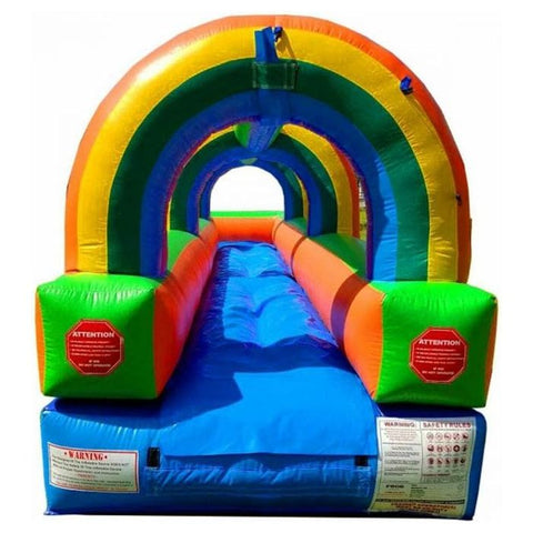 POGO Inflatable Bouncers 25'L Crossover Rainbow Slip n Slide with Blower, Backyard Party Package by POGO 781880284086 5515 25'L Crossover Rainbow Slip n Slide Blower Backyard Party POGO #5515