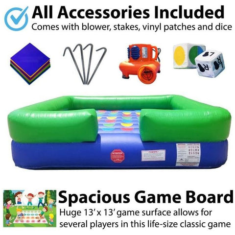 POGO Inflatable Bouncers 3'H Crossover Twister Inflatable Interactive Game by POGO 781880284123 2453 3'H Crossover Twister Inflatable Interactive Game by POGO SKU# 2453