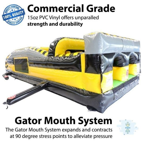 POGO Inflatable Bouncers 59'H Venom SUPER 2-Piece Radical 7E Dual Obstacle Course by POGO 754972360869 614